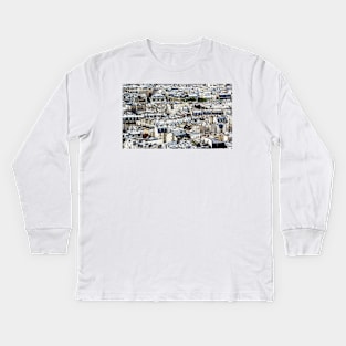 Rooftops of Paris Kids Long Sleeve T-Shirt